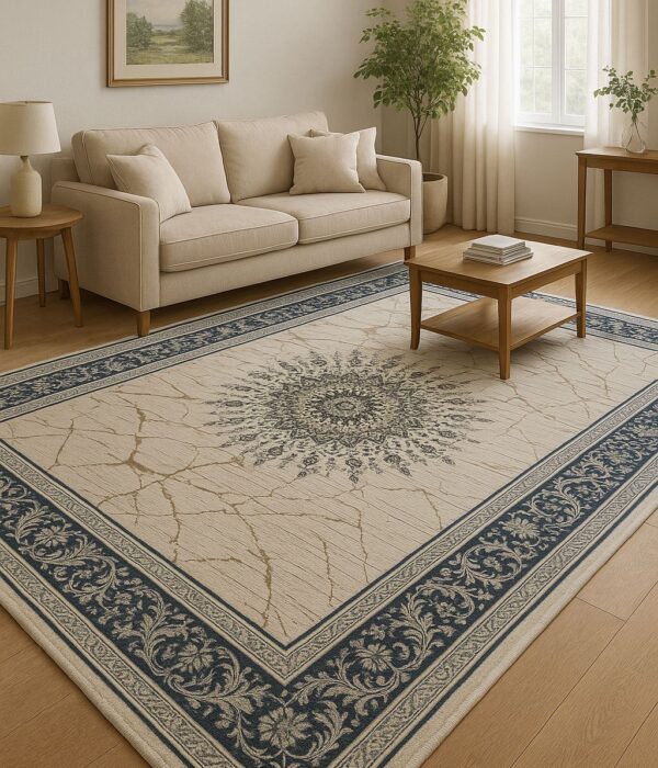 Tapis Marbre Oriental Avec Plusieurs Couleurs